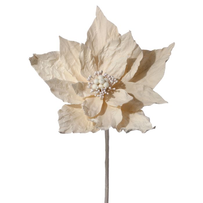 20" WINTER RETREAT WRINKLE POINSETTIA STEM