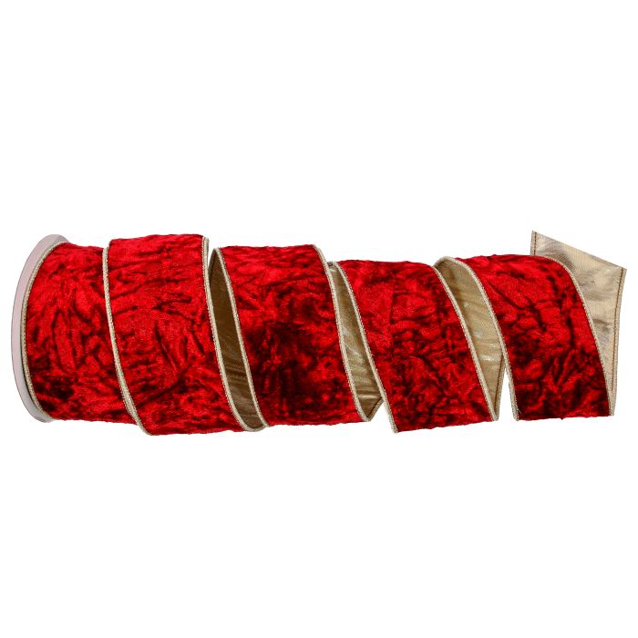 2.5"X5Y  CRUSHED VELVET RIBBON