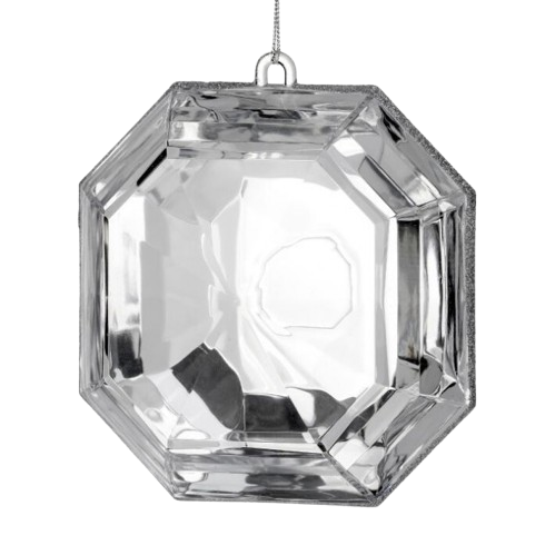 6" ACRYLIC SQUARE PRECIOUS GEM ORNAMENT - CLID