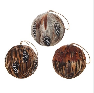 4" NATURAL FEATHER BALLS INDIVIDUAL
