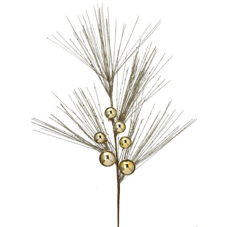 26" GLITTERED PINE/ VP BALL SPRAY