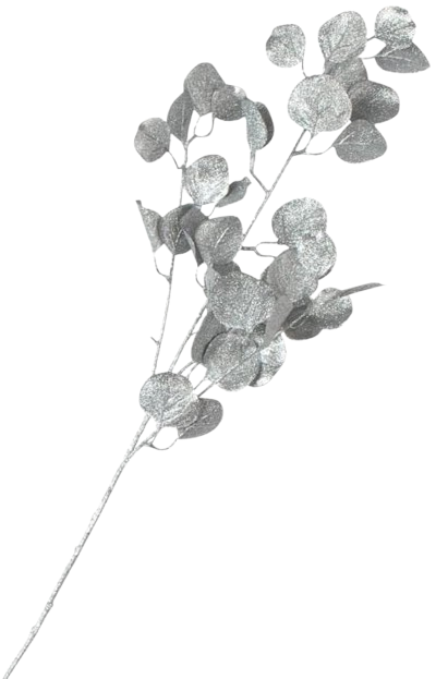 GLITTERED DOLLAR EUCALYPTUS SPRAY