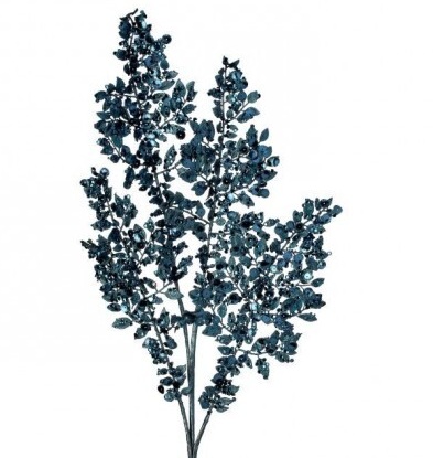 33" METALIC LEAVES SEQUIN SPRAY X4