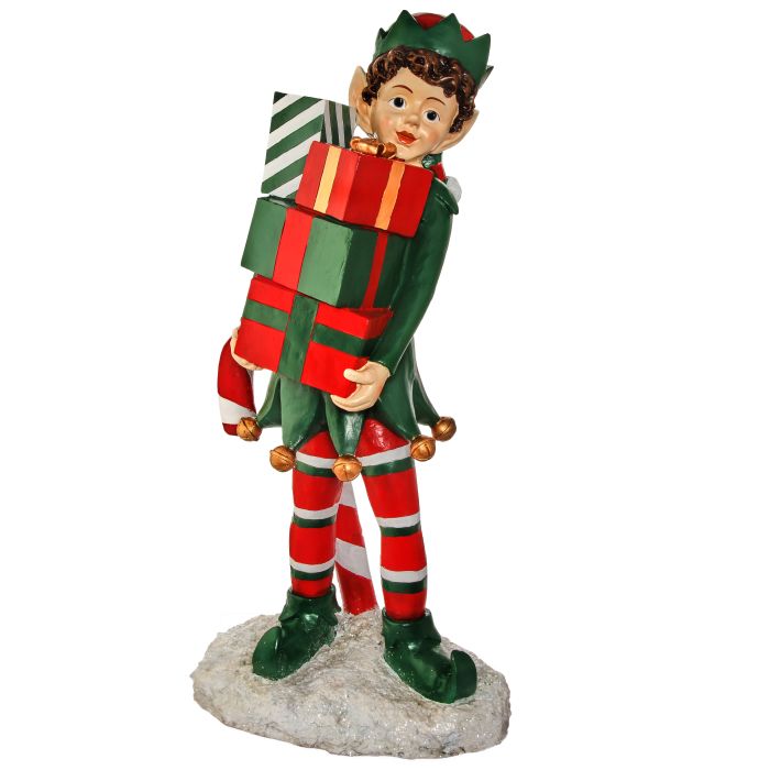48" RESIN OUTDOOR ELF HOLDING PACKAGES