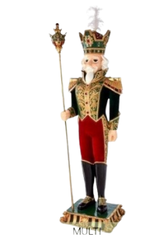 74" RSN ROYAL JEWELED NUTCRAKER W/PLUME 