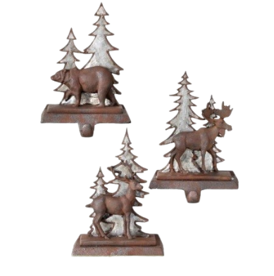 8´´RSN/IRON DEER/MOOSE/BEAR STOCKING HLDR INDIVIDUAL