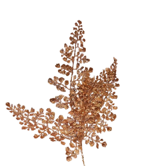 18" DIAMOND GLITTERED MAIDENHAIR  SPRAY X 5"