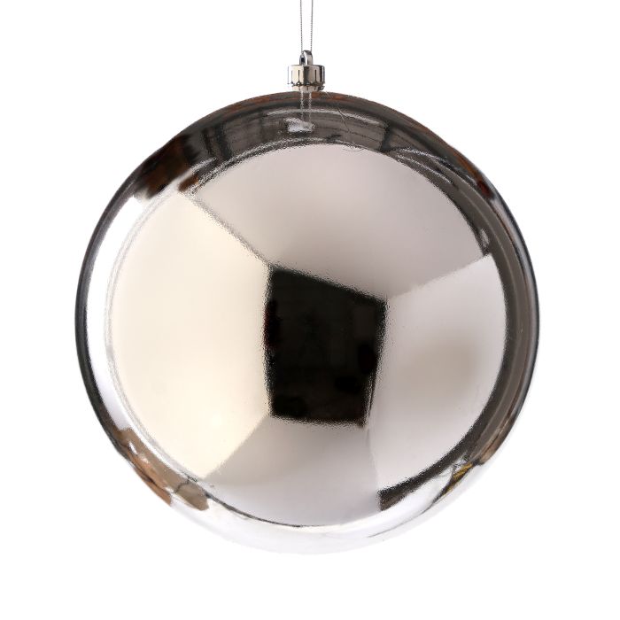 400MM VP UV OUTDOOR BALL ORNAMENT SILVER