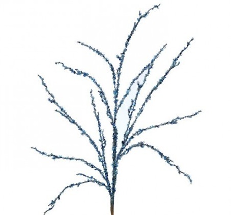 37" SEQUIN GLITTER ICE TWIG SPRAY 