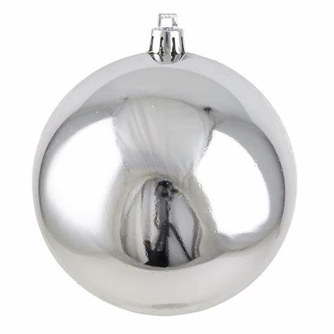 VP SHINY BALL 100MM SILVER SET OF 4