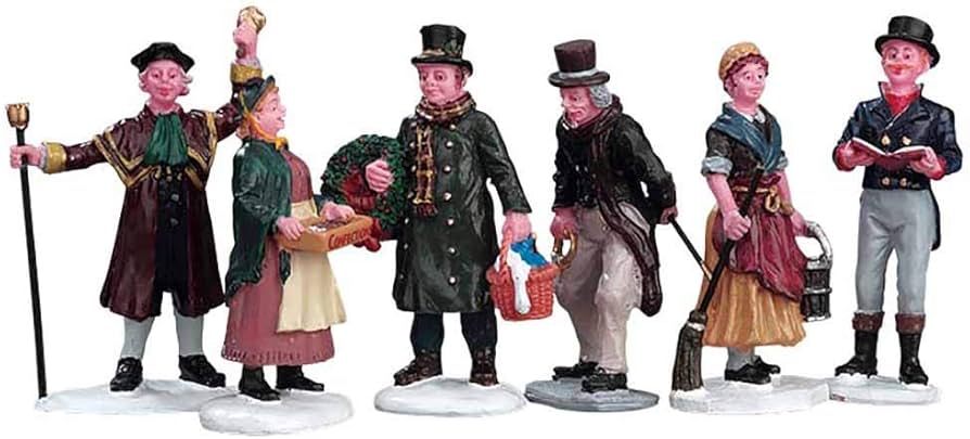 VILLAGE PEOPLE FIGURINES, SET OF 6