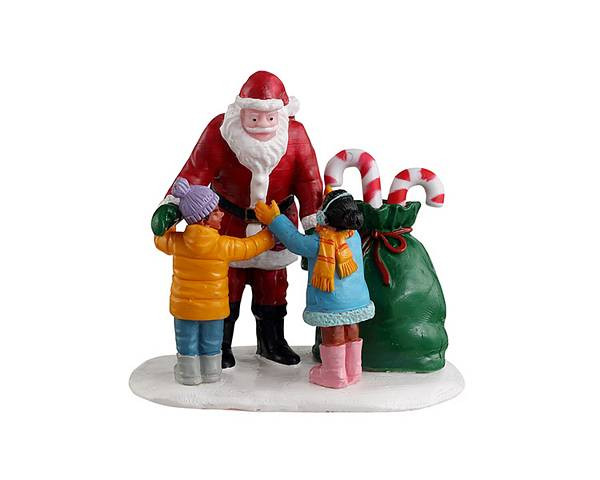 SANTA GETS A HUG