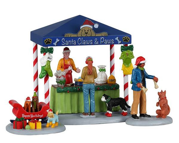 SANTA CLAWS & PAWS, SET OF 3