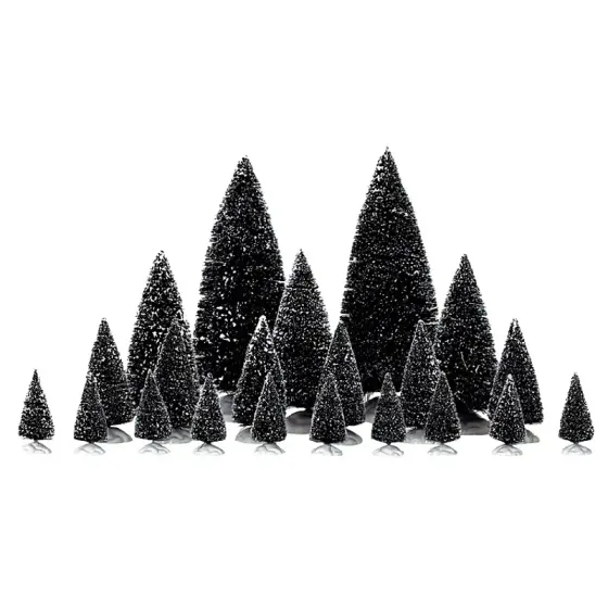 ASSORTED PINE TREES, SET OF 21