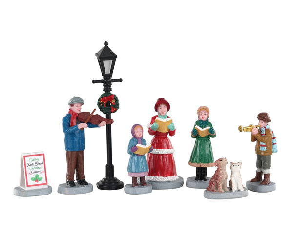 BAILS MUSIC SCHOOL CAROLERS, SET OF 8