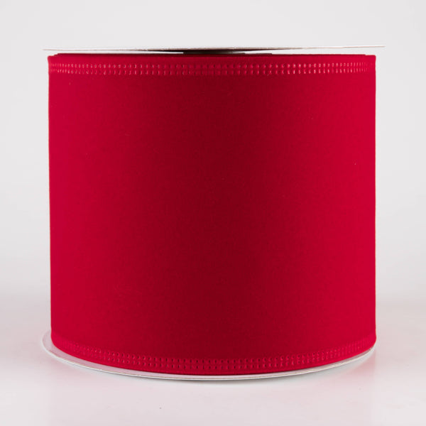 BRIGHT RED VELVET 4 X10