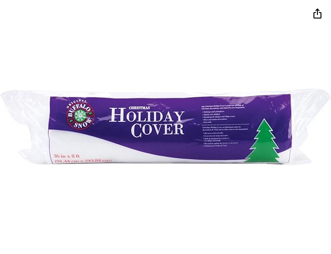 36 IN X 8FT HOLIDAY COVER ROLL BUFFALO SNOW