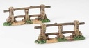 2"H 2 PC SET FENCE FOR 5" SCALE. FONTANINI 