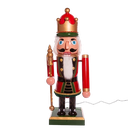 43"LIGHTED MUSICAL COLLAPSIBLE NUTCRACKER 