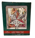 9"ROTATING BLUE & WHITE LED SNOWFLAKE TREETOP 