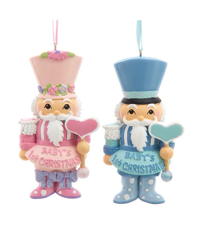 4´´BABYS 1ST NUTCRKR BOY/GIRL ORN INDIVIDUAL