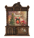 5.84´´BATTERY OPERATED LED SANTA FIREPLACE LANTERN WATER