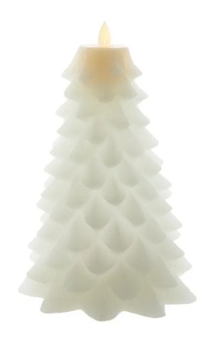 9´´BO LED FLCKR FLAME WHITE TREE CANDL
