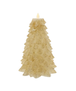 9´´BO LED FLCKR FLAME GOLD TREE CNDL