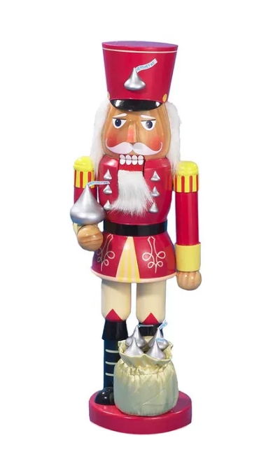 14´´HERSHEY KISSES SOLDIER NUTCRACKER