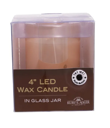 4´´B/O LED FLICKR FLAME CANDL IN JAR