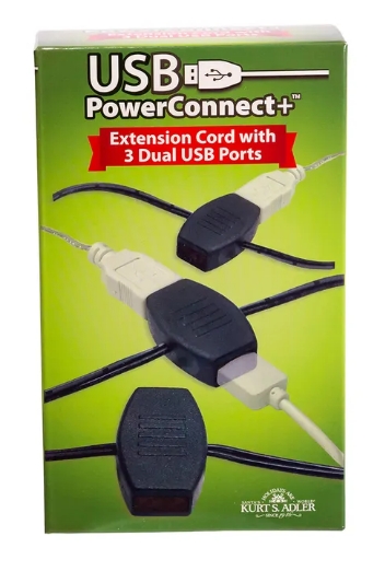 USB EXTENSION CORD W/6 PWR OUTLETS