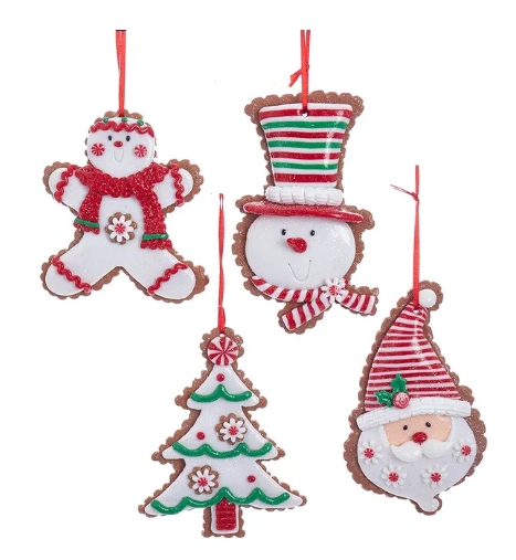 4.5´´GINGRBRD SNWMAN/SANTA /BOY/TREE INDIVIDUAL