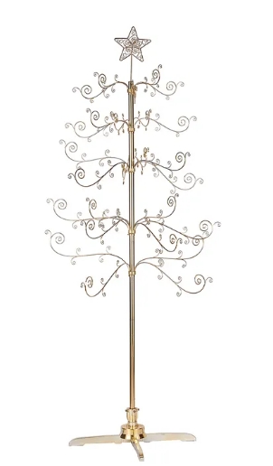 76´´REVOLVING GOLD METAL TREE
