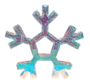 12´´D USB ELECTRIC LIGHTED HOLOGRAPHIC SNOWFLAKE REMOTE CONTROL