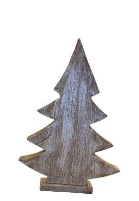 11.5" MDF WINTER CHALET TREE INDIVIDUAL