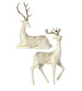 11.5" RESIN DEER W/SCROLL SADDLE INDIVIDUAL 