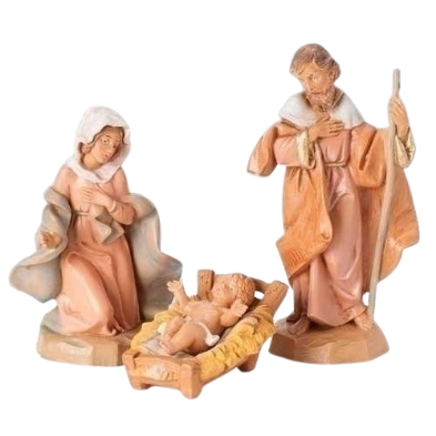 5" SCALE 3 PC SET HOLY FAMILY. FONTANINI