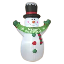 6ft Electric Inflatable "Merry Christmas" Snowman