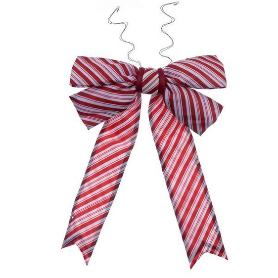 36''X45'' RED-WHITE NYLON UV BOW 9'' SIZE