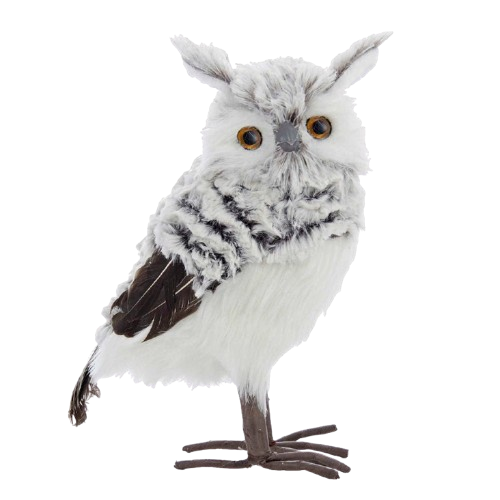 10"GRAY/WHITE OWL
