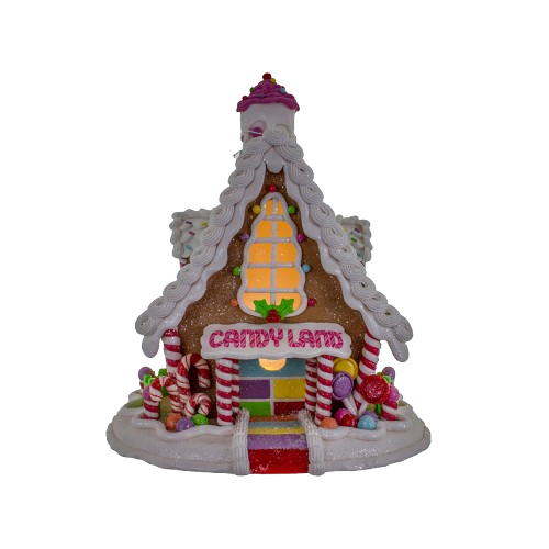 11" Hasbro Gaming® Battery-Operated LED Candyland Gingerbread House