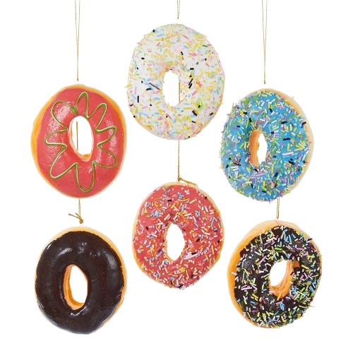 3.9" POLY FOAM DONUT ORN UNIDAD 