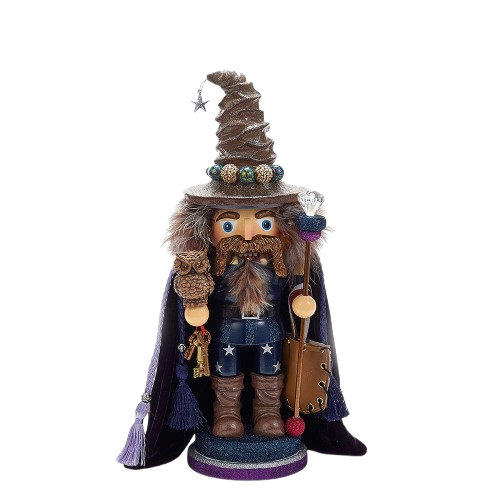 15"HOLLYWOOD BROWN WIZARD NUTCRACKER				 