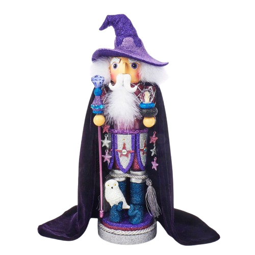 18" HOLLYWOOD PURPLE WIZARD NUTCRACKER