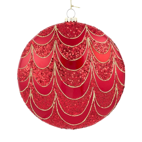 200MM RED/GOLD SCALLOPED 