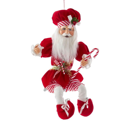 17" KRINGLES KLAUS PEPPERIMNT SANTA