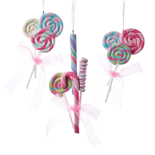 5.4" LOLLIPOP CANDY CANE ORNAMENTS / INDIVIDUAL