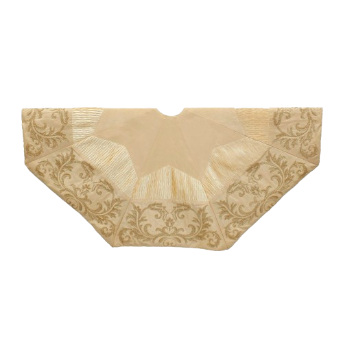50" GOLD & IVORY SEQUIN TREE SKIRT 