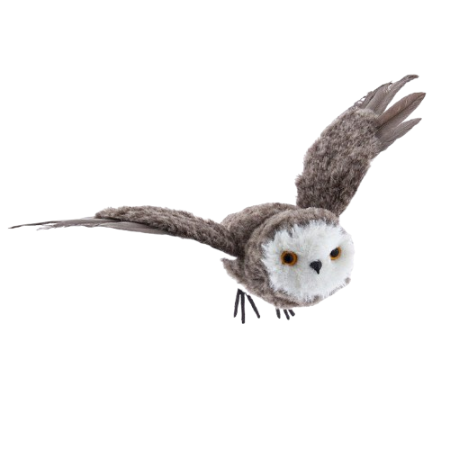 12.5"BROWN FLYING OWL ORN