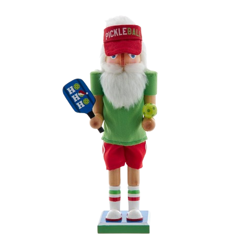 12" WOODEN PICKLEBALL NUTCRACKER